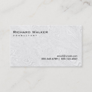 Carte De Visite Noir et blanc Gris professionnel Cool simple