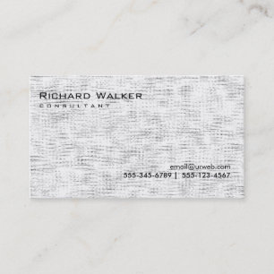 Carte De Visite Noir et blanc Gris professionnel Cool simple