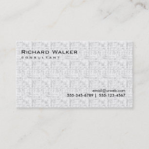 Carte De Visite Noir et blanc Gris professionnel Cool simple