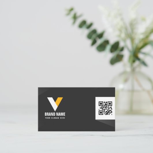 Carte De Visite Noir et blanc moderne (Debout devant)