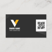 Carte De Visite Noir et blanc moderne (Devant)