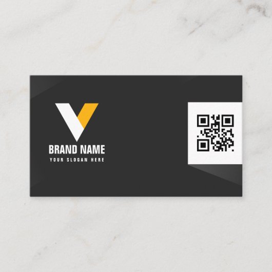 Carte De Visite Noir et blanc moderne (Devant)