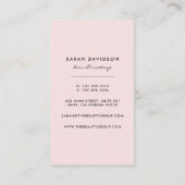 Carte De Visite Noir et blanc | Moderne géométrique verticale (Dos)