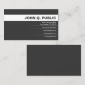 Carte De Visite Noir et blanc professionnel (Devant / Derrière)