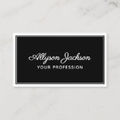 Carte De Visite Noir et blanc simples (Devant)