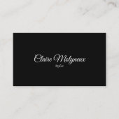 Carte De Visite Noir et blanc simples (Devant)