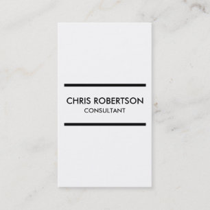 Carte de visite noir et blanc vertical