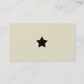 Carte De Visite Noir et bronzage moderne (Dos)