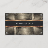 Carte De Visite Noir et cuivre (Devant)