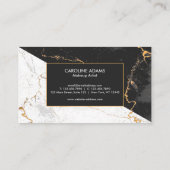 Carte De Visite Noir et Marbre blanc (Dos)