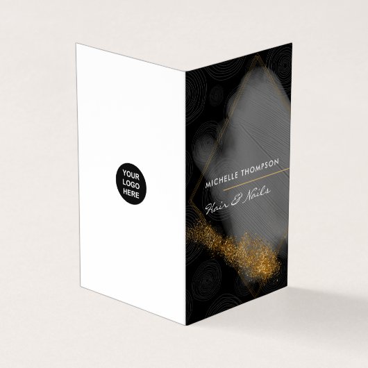 Carte de visite noir et or (Extérieur)