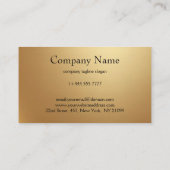 Carte De Visite Noir et Or (Dos)