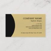 Carte De Visite Noir Et Or (Dos)