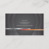 Carte De Visite Noir et orange (Dos)