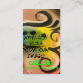 Carte De Visite Noir et rose (Dos)