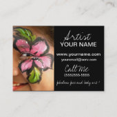 Carte De Visite Noir et rose (Dos)