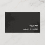 Carte De Visite Noir et rouge (Dos)