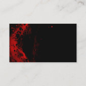 Carte de visite noir et rouge  (Dos)