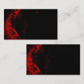 Carte de visite noir et rouge  (Devant / Derrière)