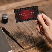 Carte De Visite Noir et rouge classique