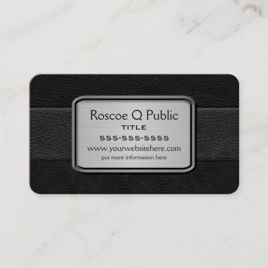 Carte De Visite Noir exécutif (Devant)