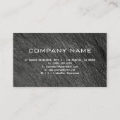 Carte De Visite Noir Gris Design professionnel moderne Code QR Bus (Dos)