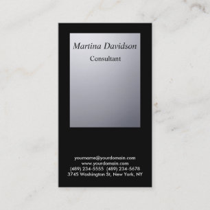 Carte De Visite Noir gris unique Creative Professional