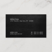 Carte De Visite Noir II de Madison (Dos)