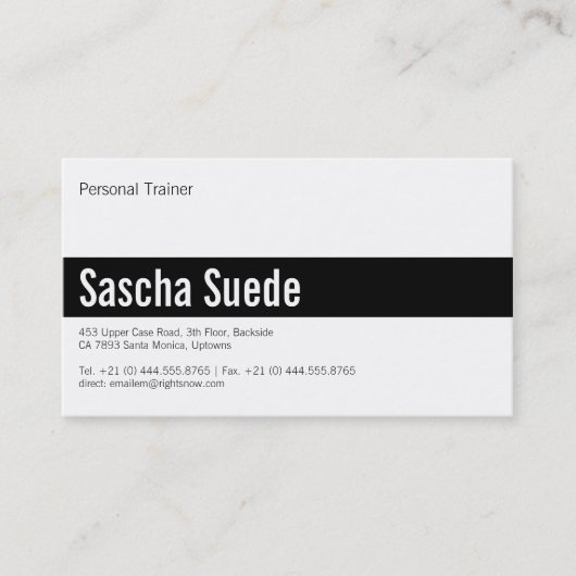 Carte De Visite Noir luxe (Devant)