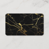 Carte De Visite Noir Marble Professional Business Consultant (Dos)