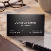 Carte De Visite Noir mat professionnel - Simple Design
