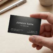 Carte De Visite Noir mat professionnel - Simple Design