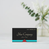 Carte De Visite Noir minimal (Debout devant)