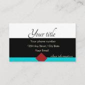 Carte De Visite Noir minimal (Dos)