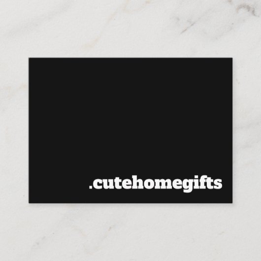 Carte De Visite Noir minimal moderne élégant (Devant)