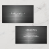 Carte de visite noir moderne professionnel en (Devant / Derrière)