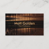 Carte De Visite Noir moderne professionnel et Brown (Devant)