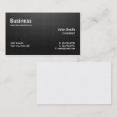 Carte De Visite Noir moderne simple professionnel de réparation (Devant / Derrière)