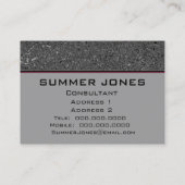 Carte de visite noir Moire Classic (Dos)