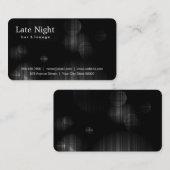 Carte De Visite Noir noir brillant (Devant / Derrière)