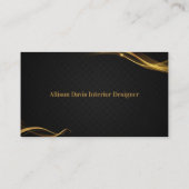 Carte De Visite Noir & Or Code photo employé Sécurité de l'entrepr (Dos)