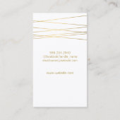 Carte De Visite Noir Or | Immobilier de luxe (Dos)