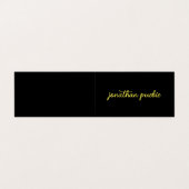 Carte De Visite Noir & Or Professionnel Design élégant plié (Extérieur déplié)