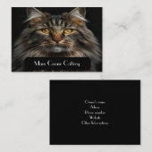 Carte de visite noir personnalisé pour la restaura (Devant / Derrière)