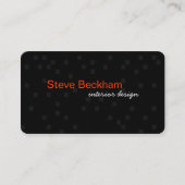 Carte de visite noir personnel (Devant)