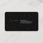 Carte de visite noir personnel (Dos)