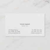 Carte De Visite Noir professionnel d'icône de pilier de regard (Dos)