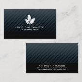 Carte De Visite Noir professionnel moderne (Devant / Derrière)