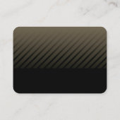 Carte De Visite Noir professionnel moderne (Dos)