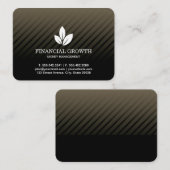 Carte De Visite Noir professionnel moderne (Devant / Derrière)